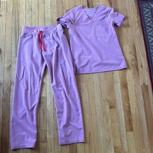 Figs XS Scrubs- Pink